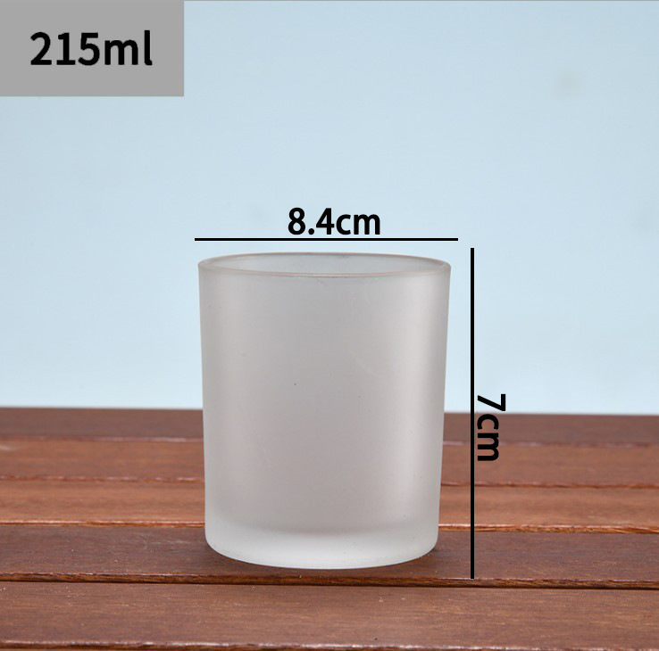 Picture of Wholesale DIY Flameless Scented Candle Cups Empty Colored Glass Jars Transparent Sprayable Glass Bottles with Screen-Printed Text