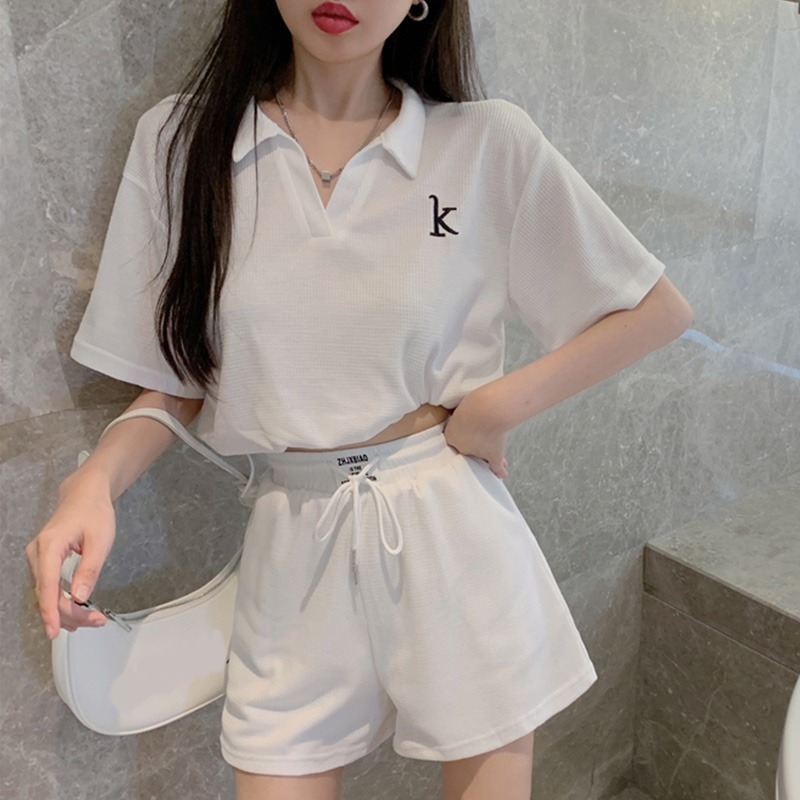 Picture of New style small summer fashion casual sports shorts suit women's summer online celebrity temperament slimming two-piece suit fashion
