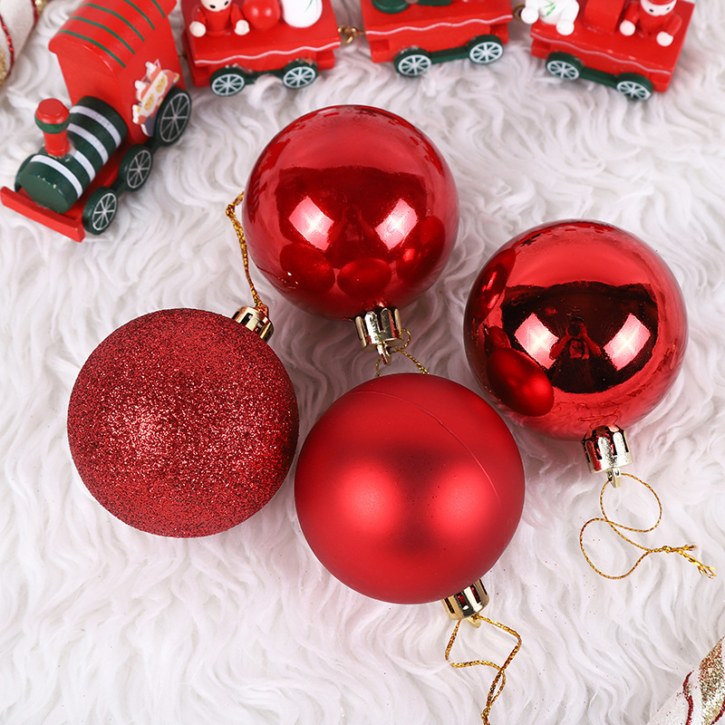 Picture of Christmas decorative ball electroplating plastic ball 3468CM barrel Christmas ball shopping mall ceiling Christmas tree pendant hanging ball