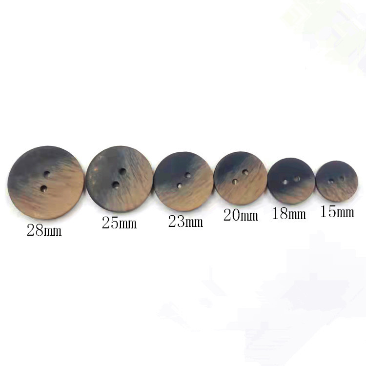 Picture of Round Two Eyes Faux Shell Button Coat Black All-Match Women's Suit Sweater Button Shirt DIY Clothes Button