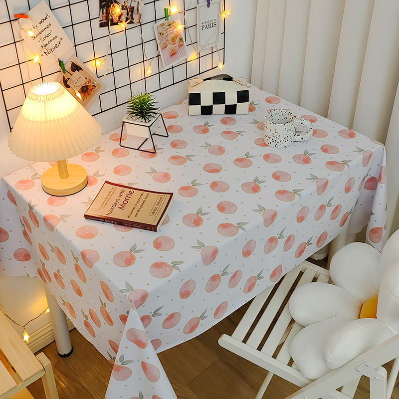 Picture of Tablecloth Waterproof and Oil-proof PVC Coffee Table Table Mat Dining Table Tablecloth Picnic Stall Student Desk Dormitory Decorative Cloth