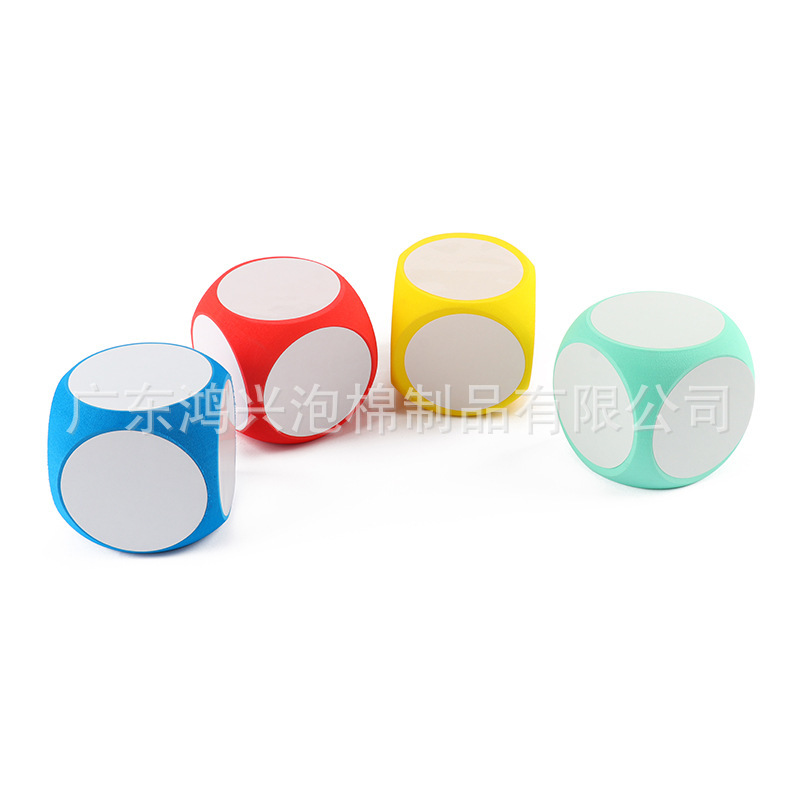 2025 Spot Foam Dice DIY Erasable Accessories Eva Multi-Color Dice Stickers Warehouse Direct Supply