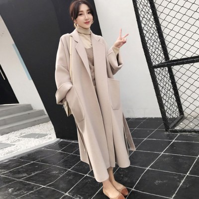 Picture of 2025 New Autumn and Winter Korean Style Cotton Thickeneded Woolen Outwear Slim Fit Large Size Mid-Length Woolen Outwear