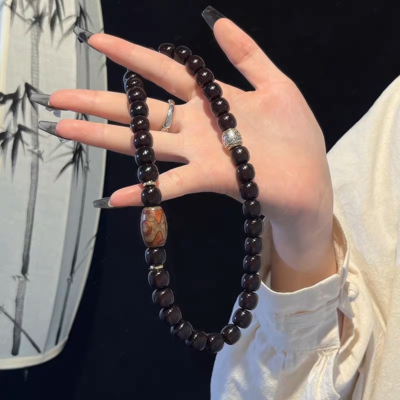 Picture of Factory Outlet Low Price Explosions Moyu Le'an Xizang Old Material Backflow Weathered Bodhi Root Bracelet Men's Double Circle