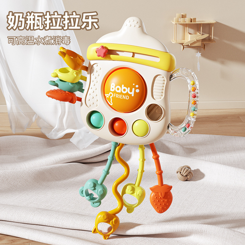 Picture of Baby Toy Bottle Lala Le Baby Smoke 0-1 Year Old Educational Early Education for More than 6 Months Teeth Cross Border