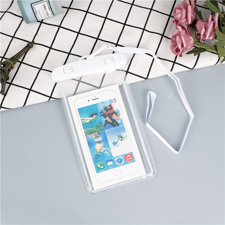 Picture of Mobile Phone Waterproof Bag Touchscreen Swimming Self-sealing Sealed Bag Seaside Diving Photo Drifting Transparent Waterproof Mobile Phone Case