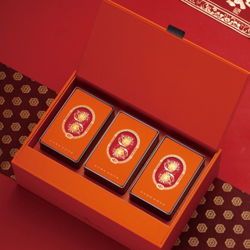 New high-end custom huafu Wuyi rock tea Fuding white tea can be customized LOGO tea gift box packaging empty box