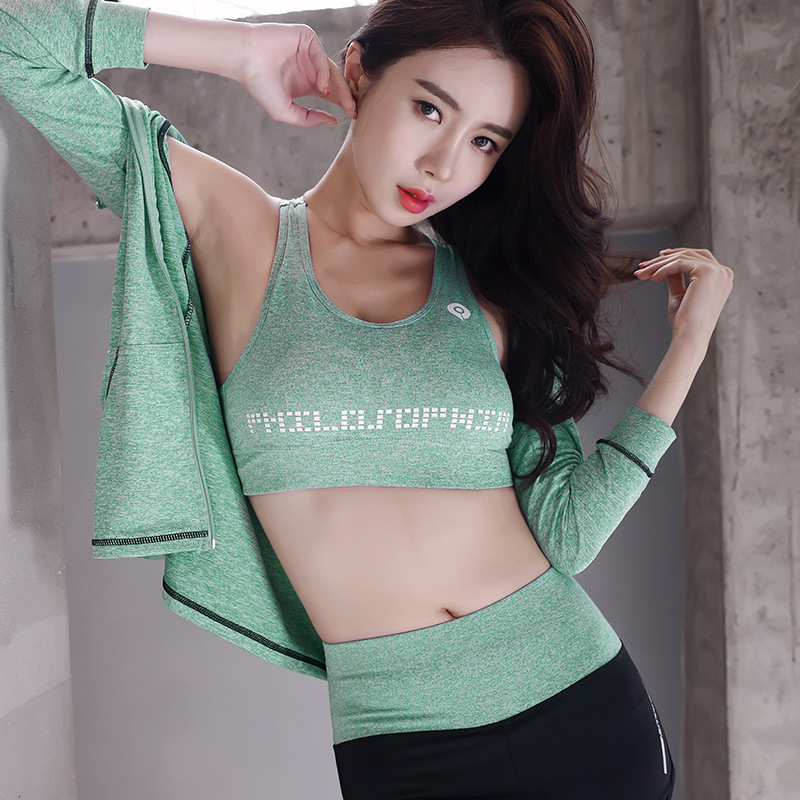 Picture of Fitness clothes sports suit women's quick-drying plus size summer running clothes room morning running top slimming chubby girl yoga clothes