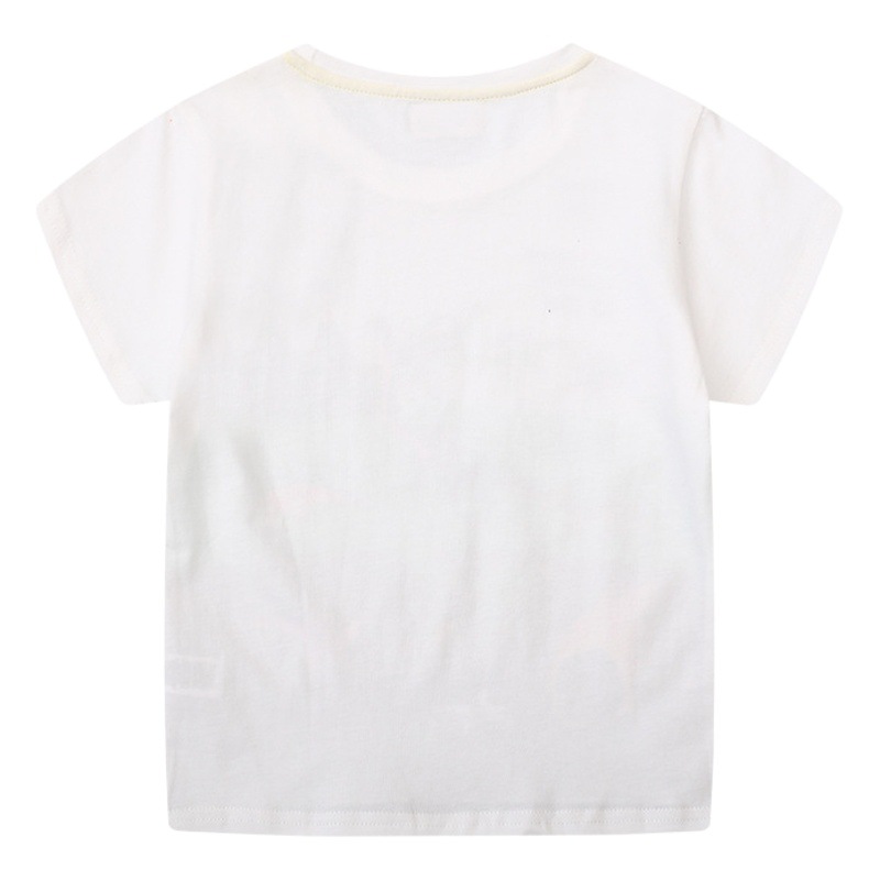 Picture of Summer children's t-shirt 2025 new fashion dinosaur pattern summer round neck short sleeve trendy top children's clothing wholesale