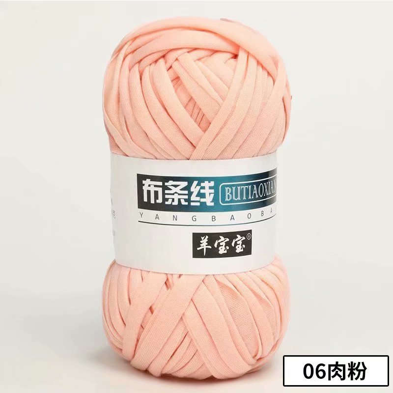 Picture of Cloth thread hook doll slippers storage basket floor mat blanket crochet diy material homemade coarse wool woven bag