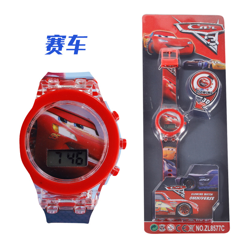 Picture of Foreign trade cross-border children's cartoon watch girl boy cute with light baby toy watch electronic watch wholesale