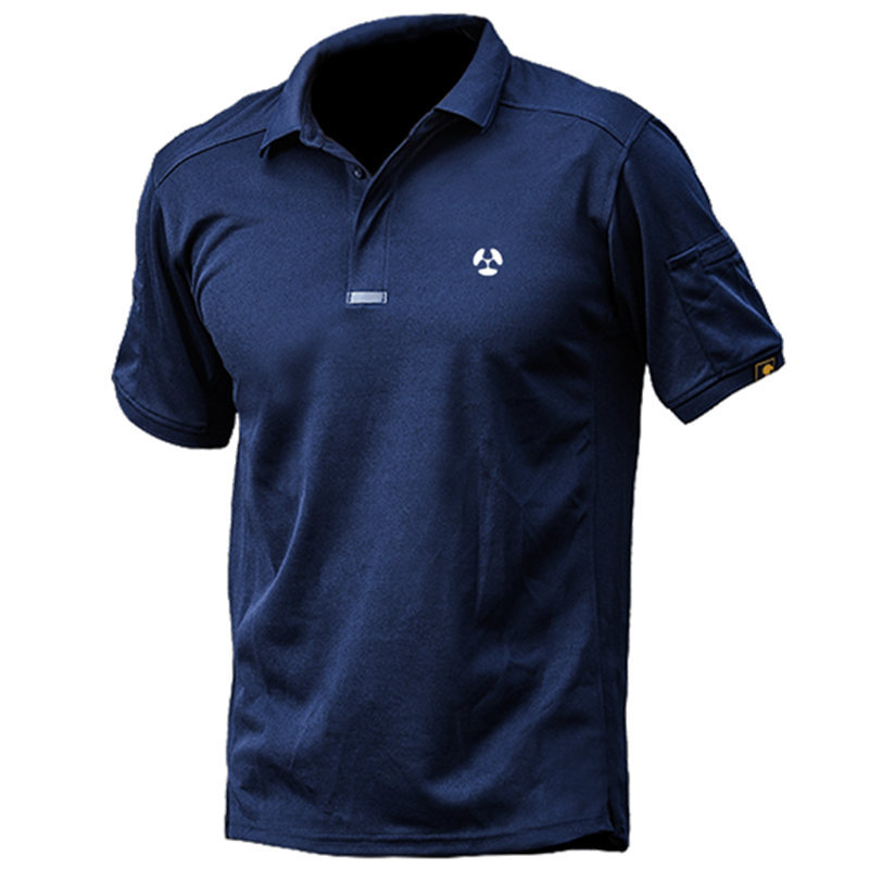 Picture of Consul lapel short sleeve multi-functional quick-drying T-shirt outdoor men's sports sweat-wicking quick-drying clothes stretch tactical T-shirt