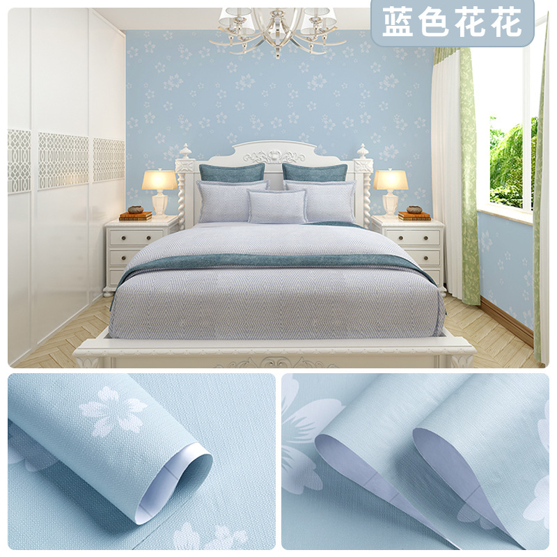 Picture of Wallpaper Self-adhesive Waterproof Moisture-proof Bedroom Background Wall Wallpaper Living Room Bedroom Dormitory Children's Room Cartoon Decorative Wall Stickers