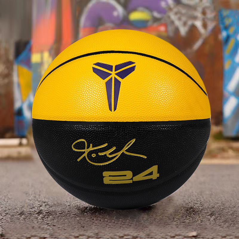 Picture of Black Mamba 24 Kobe Bryant Basketball Signature Limited Edition Children Basketball Authentic Primary and Secondary School Students Special No.5 No.7 Blue Ball