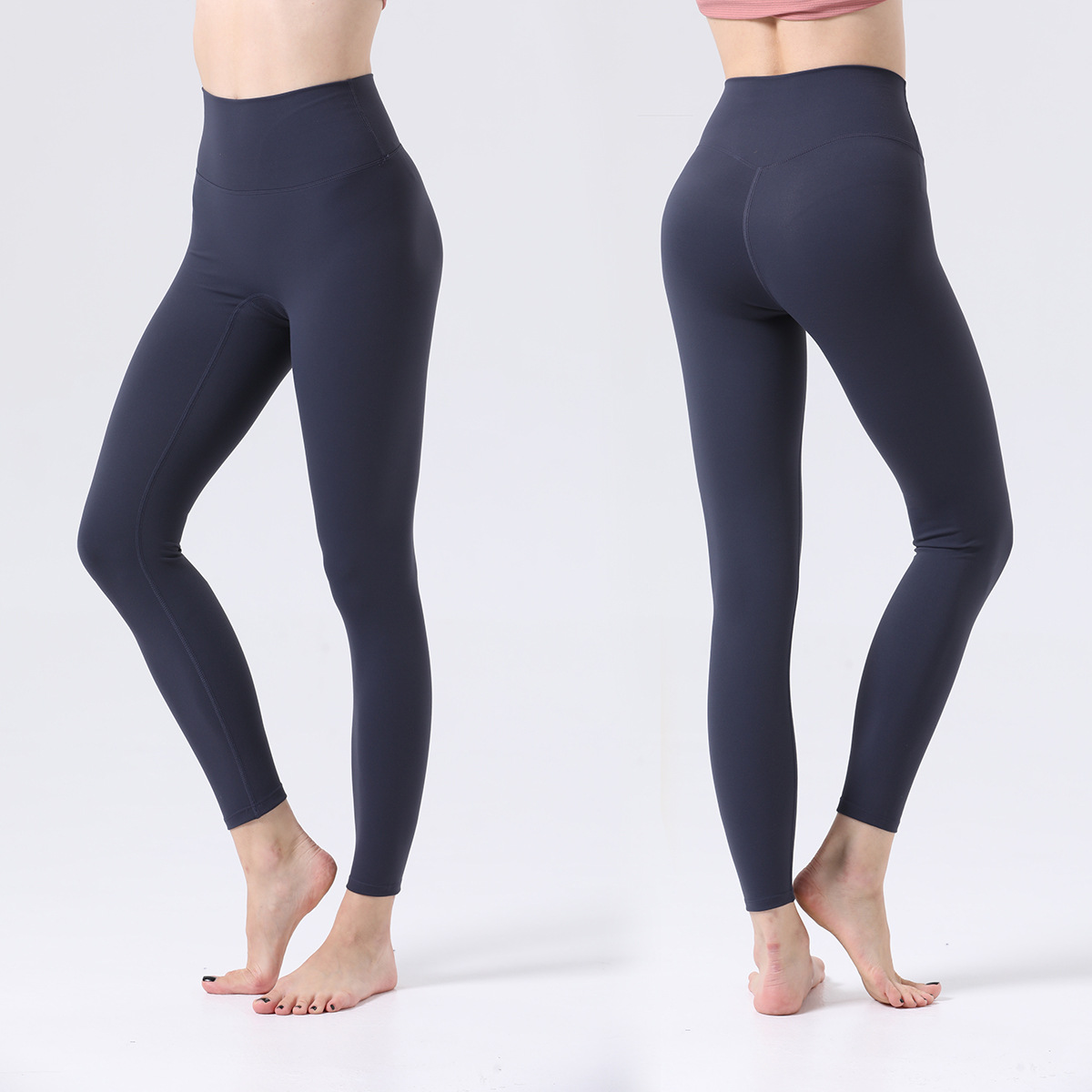 Picture of Double-sided Scrub Naked Sense No T-line Fitness Sports Pants Running Tight Pants High Waist Hip Yoga Pants for Women