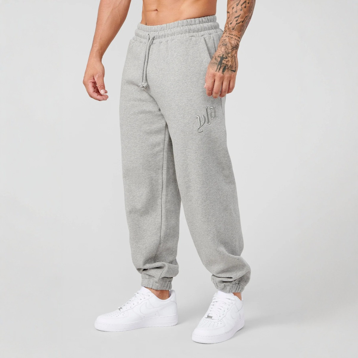 Autumn and Winter New Trendy Men's Jogger Sports Pants Heavy-weight terry embroidered trousers Sports Fitness Leg Pants Sweatpants