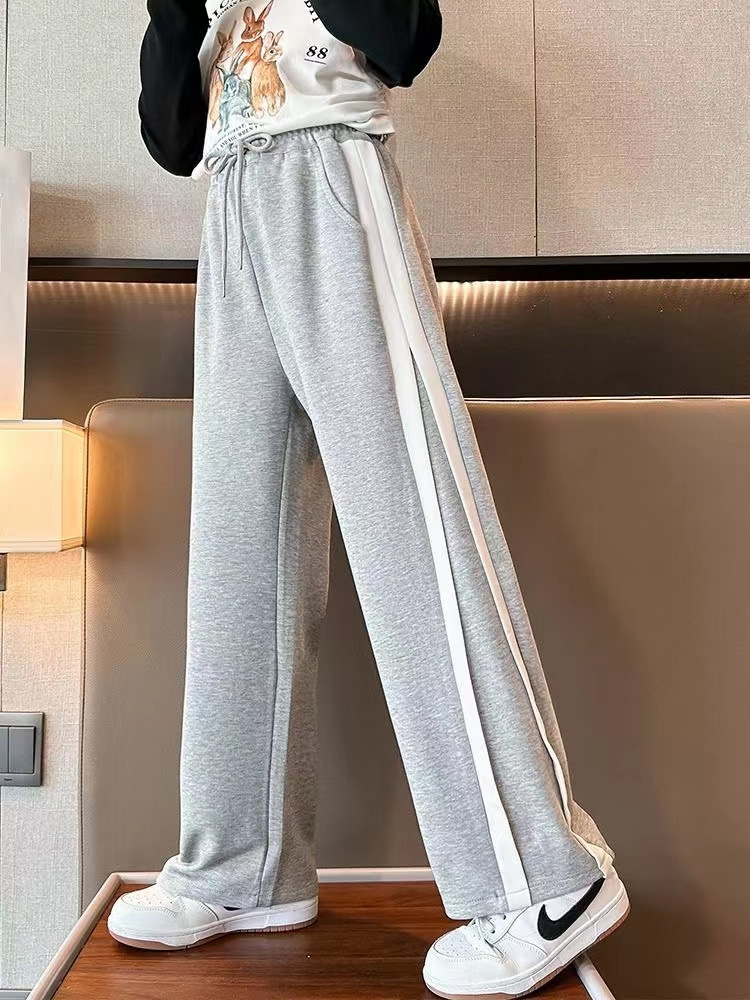 Picture of 2023 Spring and Autumn New girls' pants children's wide-leg pants casual straight pants girls' Four Seasons trendy casual pants