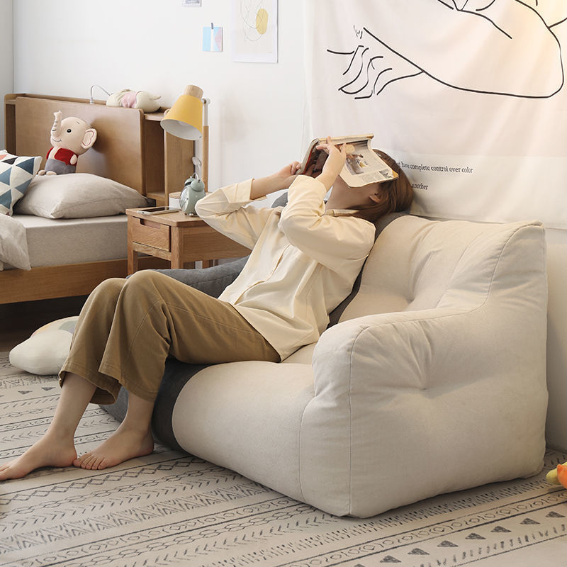 Lazy Sofa Tatami Double Bedroom Small Sofa Female Small Apartment Room Balcony Popular Dormitory Bean Bag Sofa