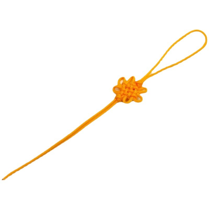 Picture of A line Square flower small Chinese knot greeting card invitation card craft sling accessories hand-woven Jade line small knot gift box ornaments