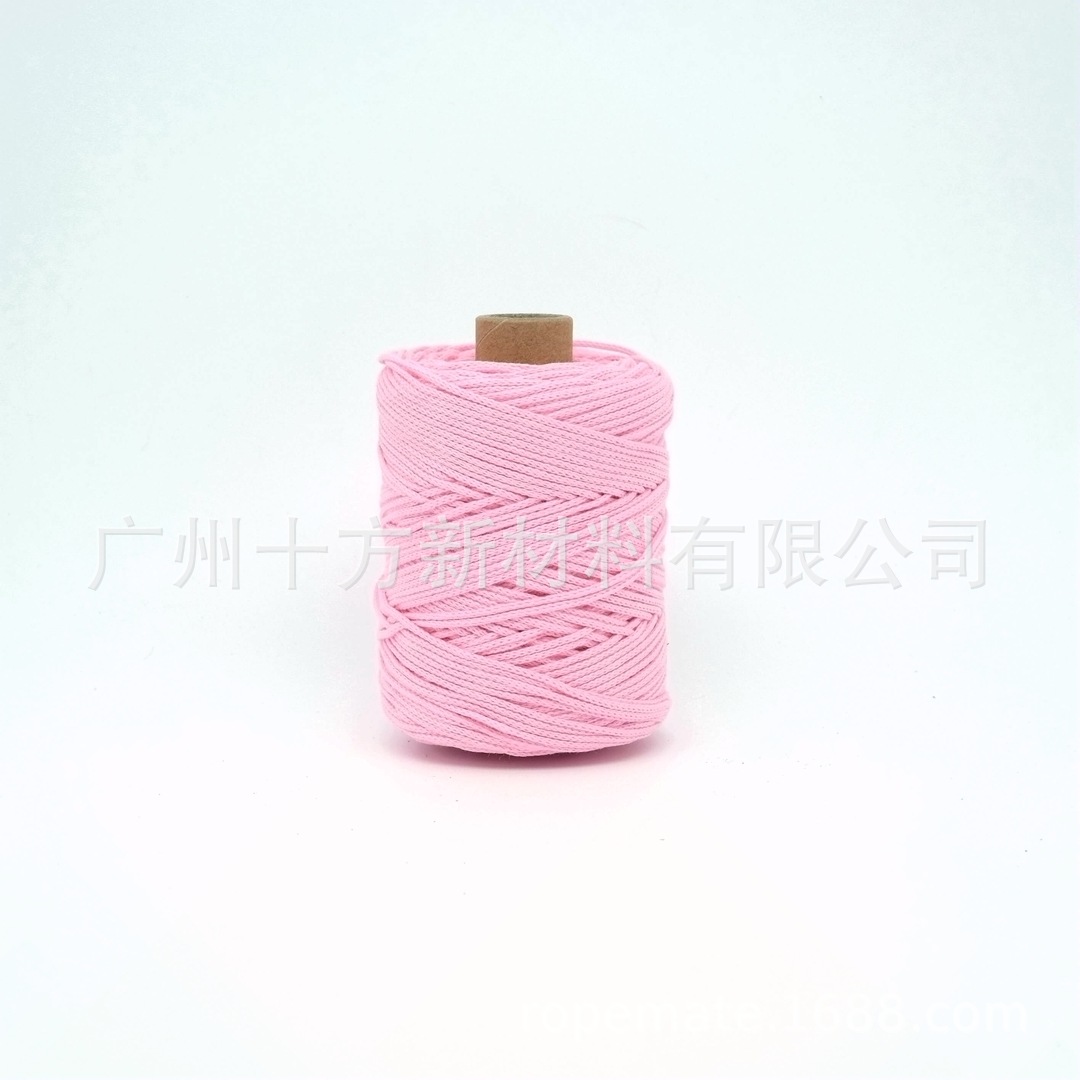Picture of Wholesale color 1.5mm round strand yarn combed cotton thread crochet wool knitting handmade thread DIY cotton rope