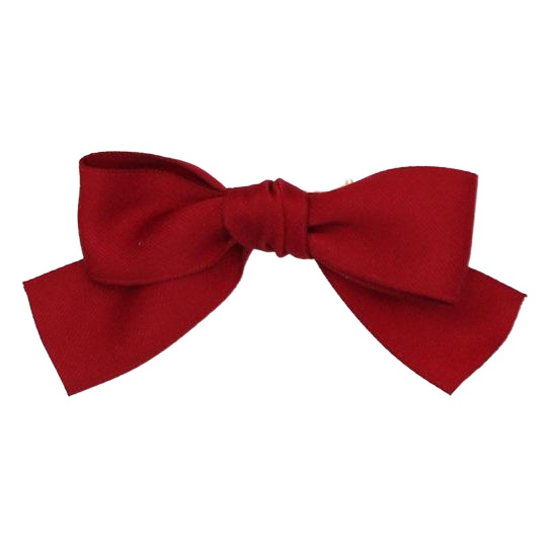 Girl's Cute Black Bow Hair Loop Ribbon Small Hair Rope Red Headwear Internet Celebrous Hair Strap Hair Accessories