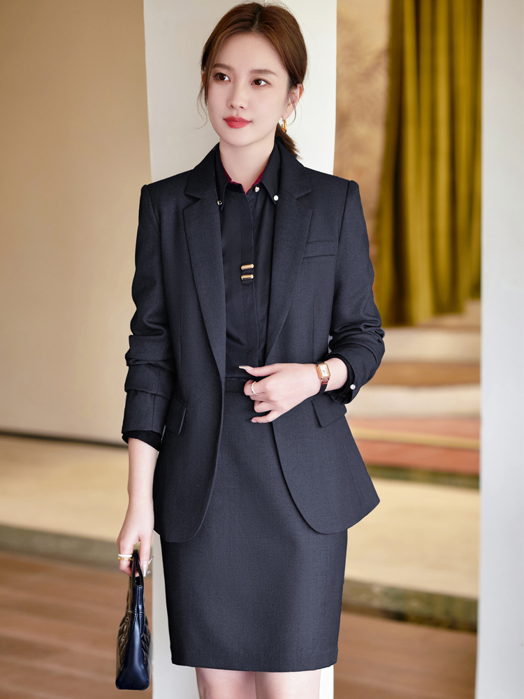 Picture of Spring and Autumn suit suit women's autumn and winter temperament goddess Fan small professional manager jacket formal wear front desk work clothes