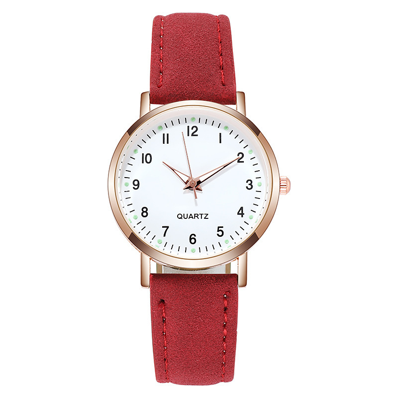 Picture of New Simple Digital Luminous Watch for Men and Women Students Small Fresh Frosted Leather Casual Watch Women's Quartz Watch