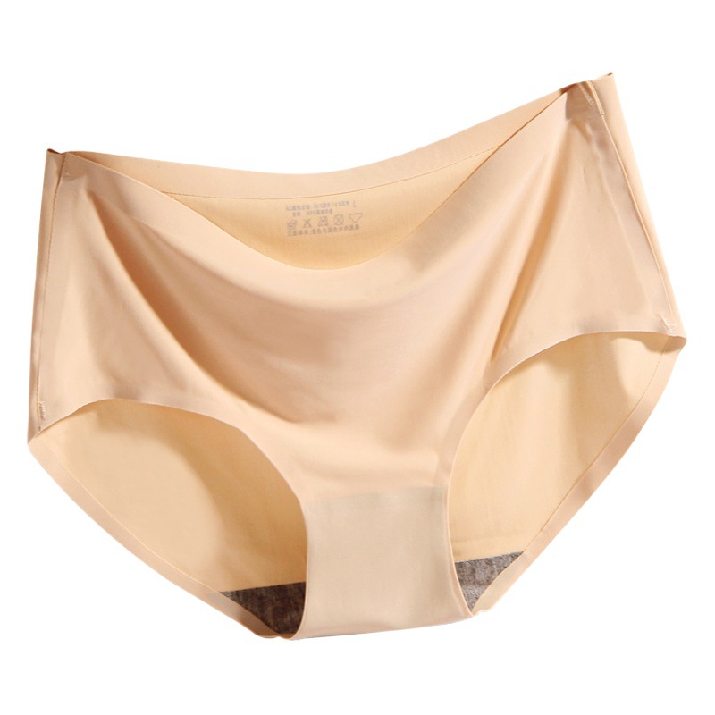 Women's Ice Silk Underwear Seamless Underwear One-Piece Underwear Breathable Mid-Waist Sexy Women's Underwear Briefs 810