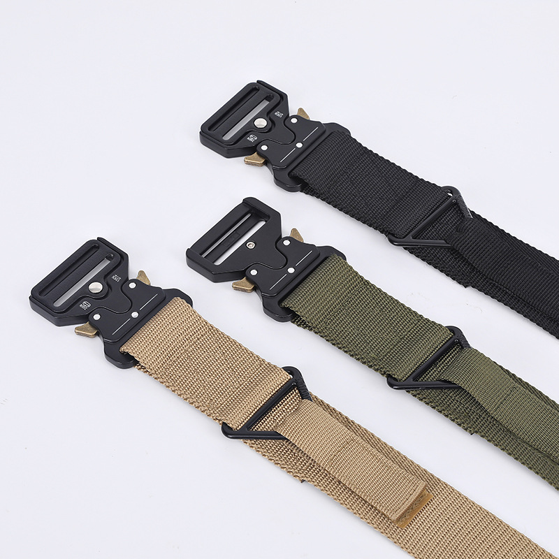 Outdoor Climbing Slim Cobra Tactical Belt Drop Rescue Men's Multi-function Nylon Army Camouflage Pants Belt
