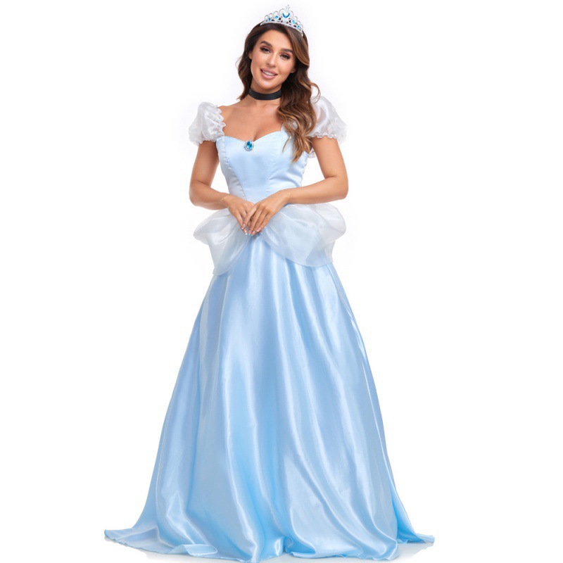 New Halloween Adult Cinderella Cinderella Princess Dress Night Shop DS Stage Performance Costume