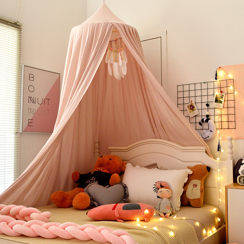 Picture of Cross-border Exclusive for Amazon Dome Bed Curtain Nordic ins Style Children's Suspended Mosquito Net Bed Tent Blackout Bed Curtain