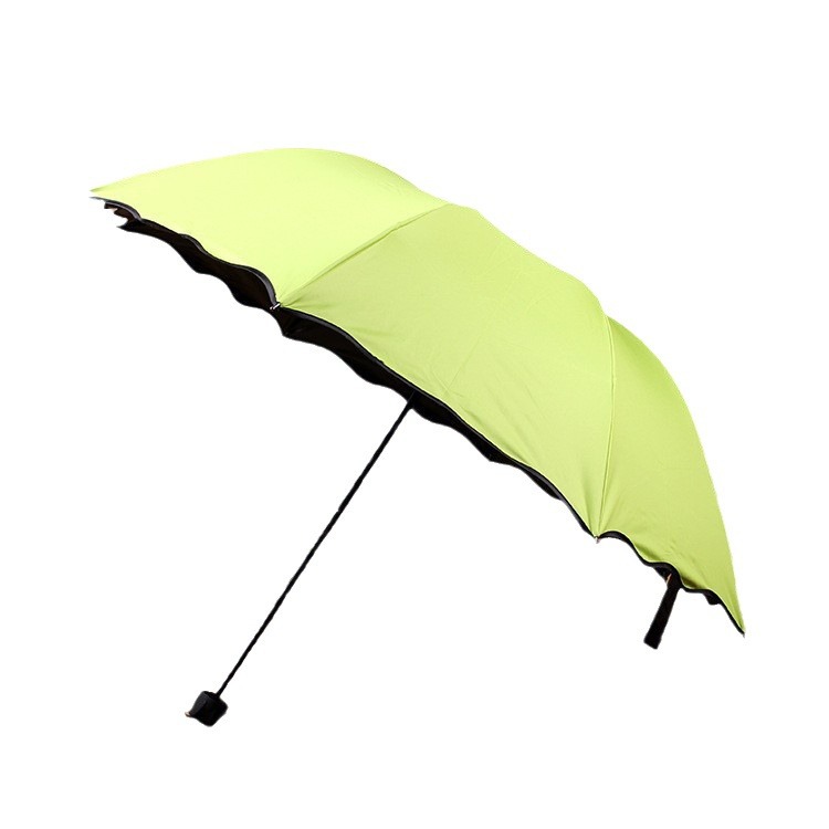 Picture of Ruffled Flowering Umbrella Sunscreen Sunshade UV-proof Black Glue Sunny Umbrella Sun Umbrella Printable LOGO
