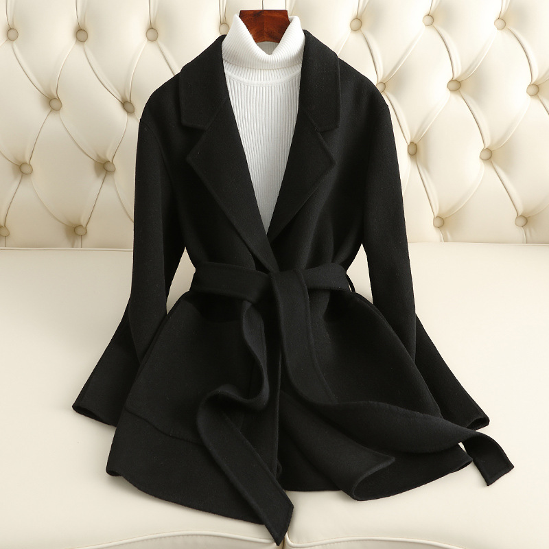 Picture of 『 Benefits』Autumn and Winter New Style Small Double-Sided Cashmere Outwear Women's Short Slim Slim Woolen Outwear for Women