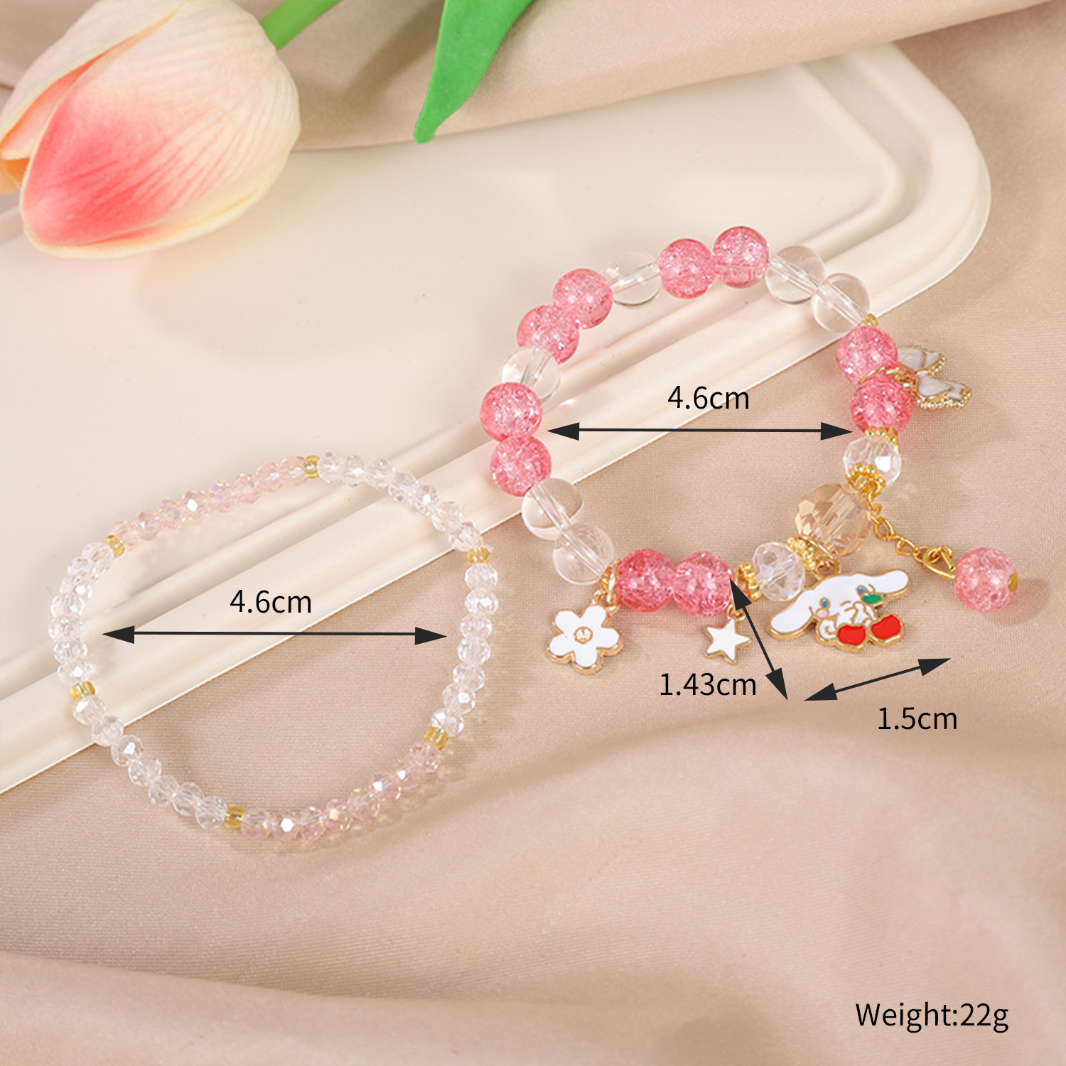 Picture of Children's Bracelet Bracelet Bracelet Beaded Crystal Women's Cute Students Girls' Bracelet Children's Gift