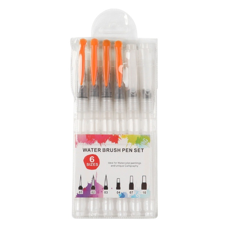 Factory wholesale fountain pen solid watercolor painting brush large capacity water storage pen water soluble color lead painting pen