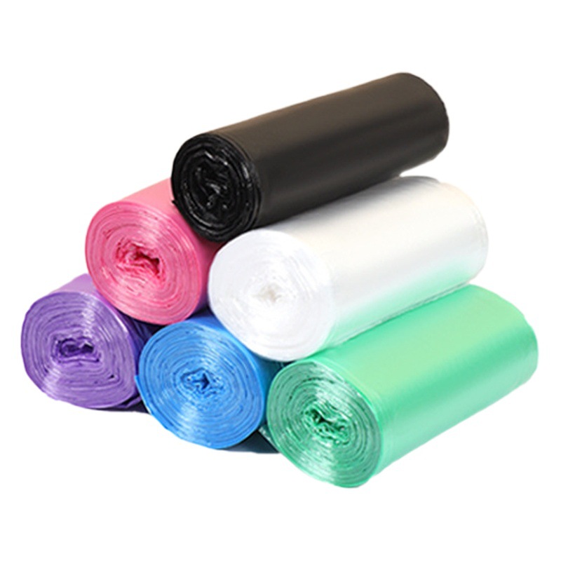 Small size garbage bag thickened colorful desktop household car mini garbage bag disposable flat mouth garbage plastic bag