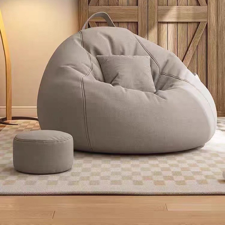 Lazy Sofa Bean Bag Bedroom Tatami Balcony Sofa Small Apartment Sleepable and Reclining Cushion Single Pouf Room