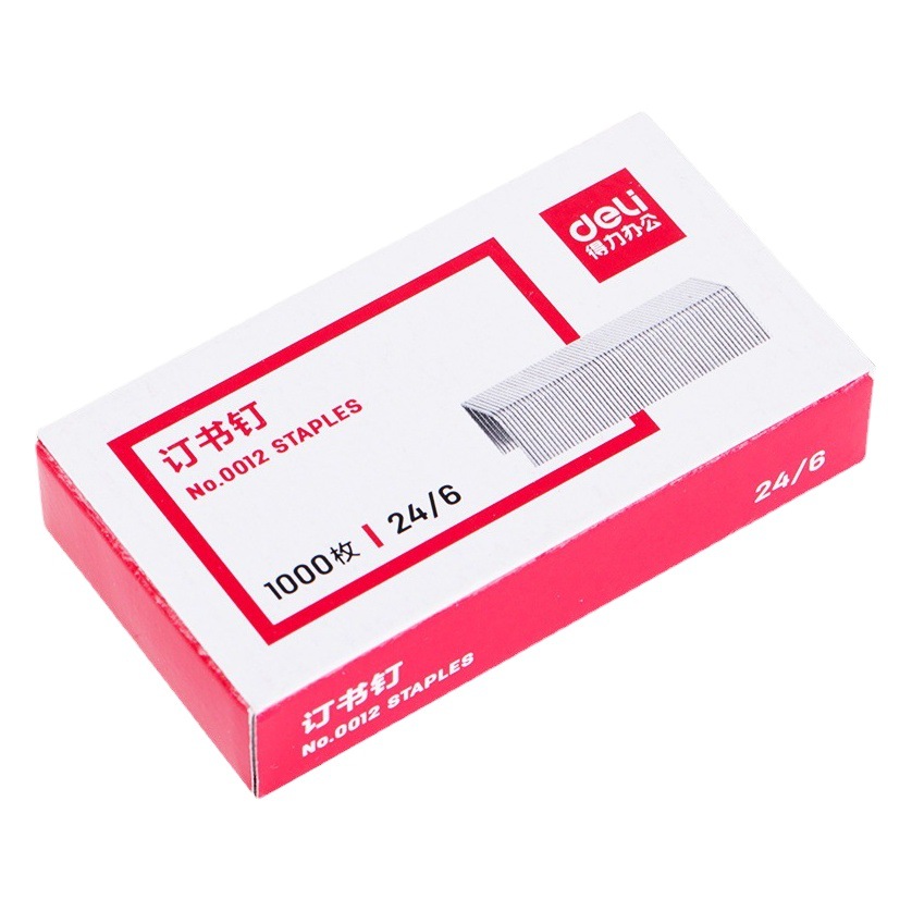 Deli Staples Document Binding Uniform Standard 12# Staples Universal 24/6 Office Supplies Stationery