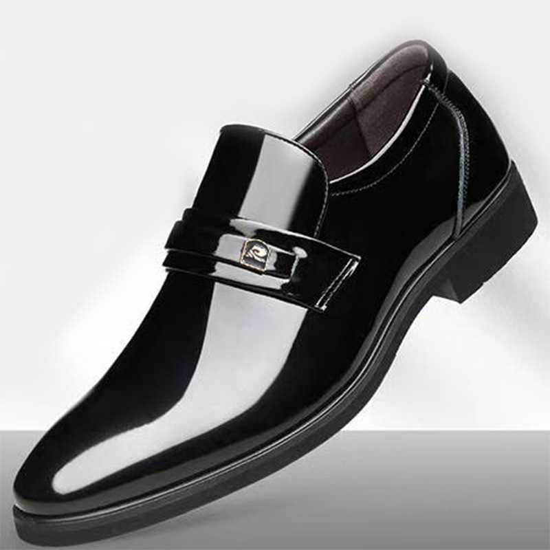 [Foreign Trade New Style] Work Mirror Foot Dress Leather Shoes Men's Black Business Casual Men's Shoes Men's Leather Shoes