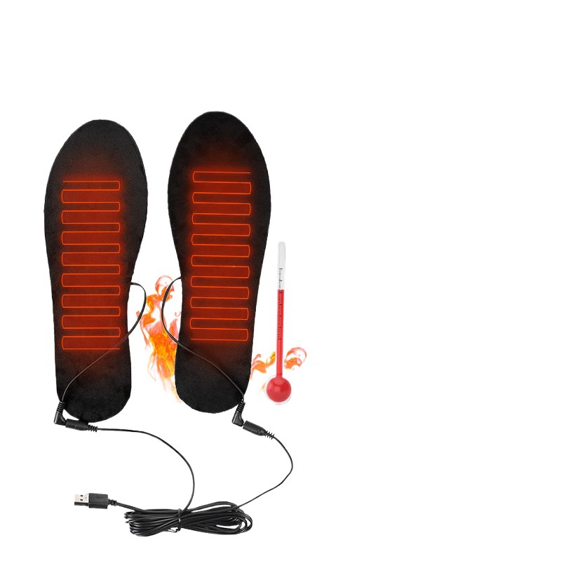 Picture of USB heating insole electric heating foot warmer rechargeable heating washable size can be cut full foot heating full pad