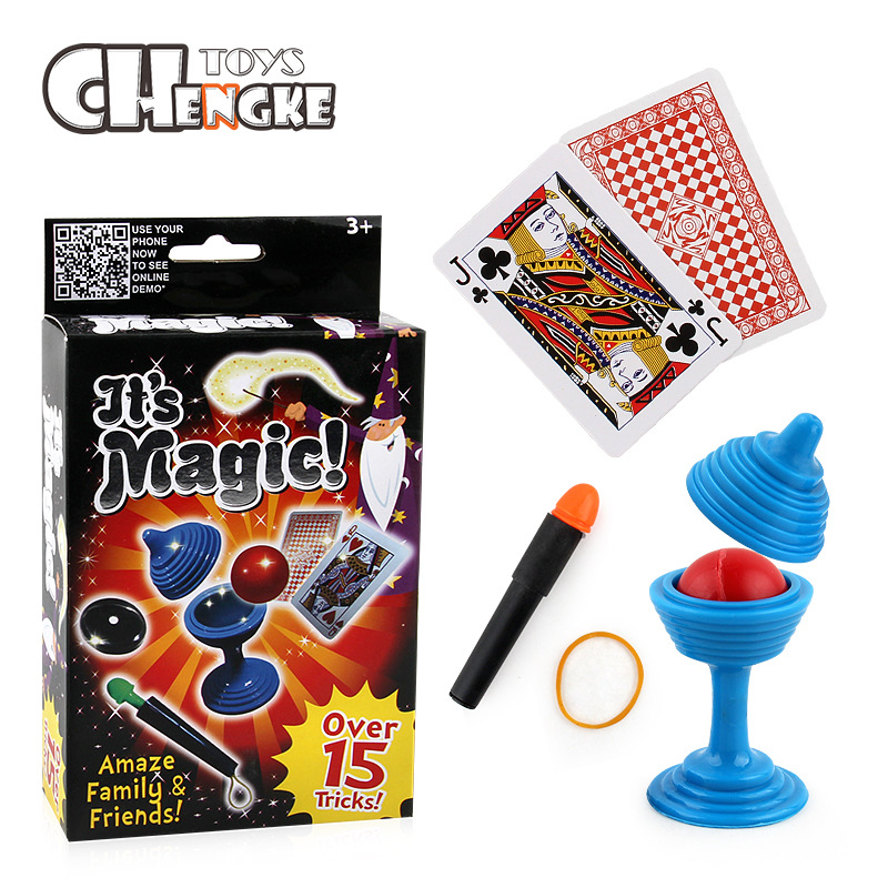 Amazon Magic Props Magic Close-Up Stage Children's Magic Toys Wholesale New Year Gifts Multi-Size Set
