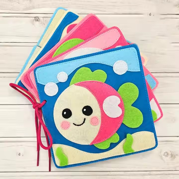 Montessori Felt Children's Reading Feeling Children's Activities Busy Mounting Cute Animals Hand Puzzle Toys