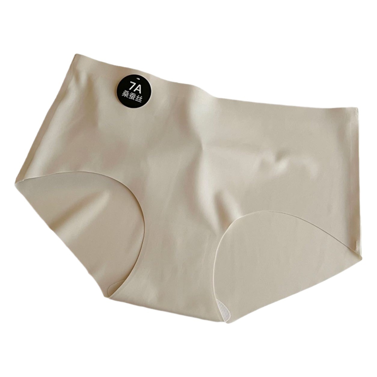 Autumn and Winter Brushed Thermal Underwear for Women 7A Mulberry Silk Underwear Crotch Seamless High Elastic Hip-Covering Girl's Briefs