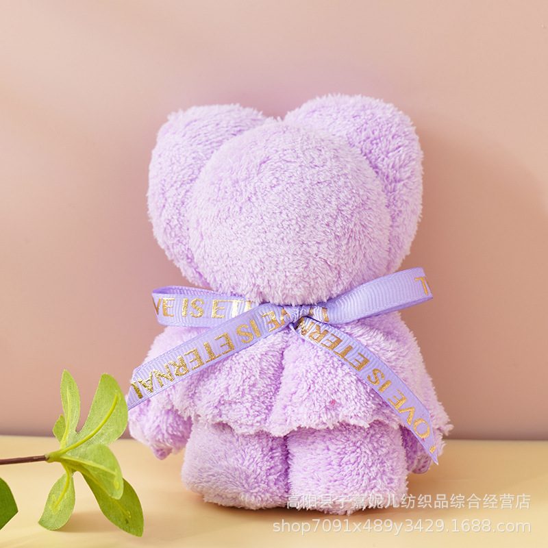 Picture of Bear Towel Hand Gift Wedding Candy Wedding Shop Birthday Wedding Ceremony Teacher's Day Mid-Autumn Festival Hand Gift Towel
