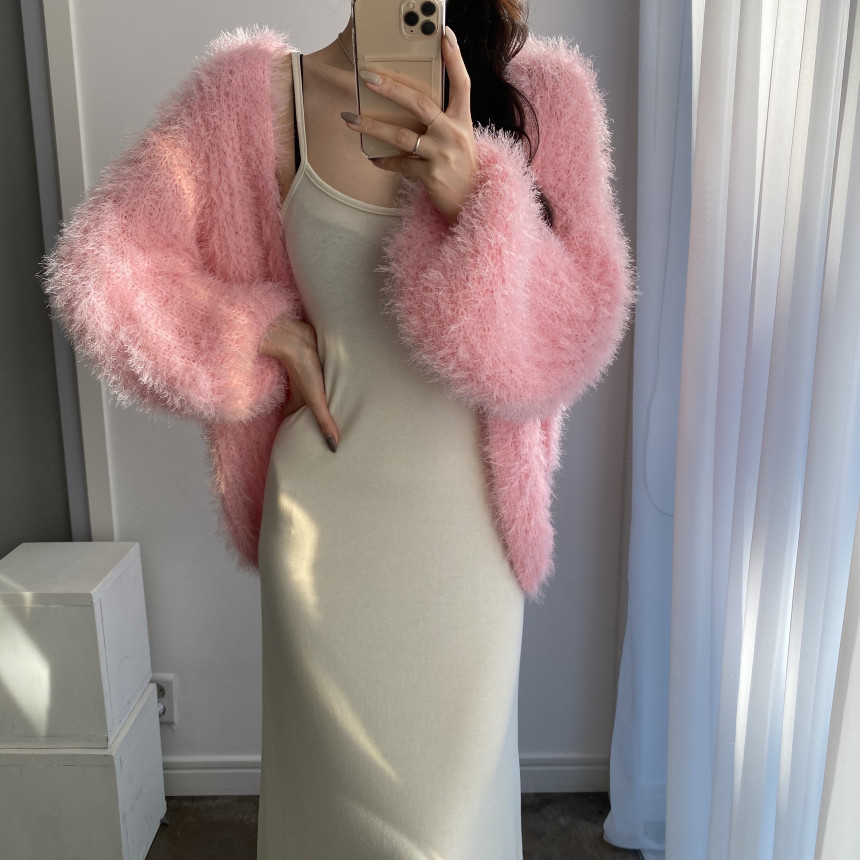 Picture of Soft, Noble and Elegant Mink Velvet Non-Shedding Loose Sweater Cardigan Jacket