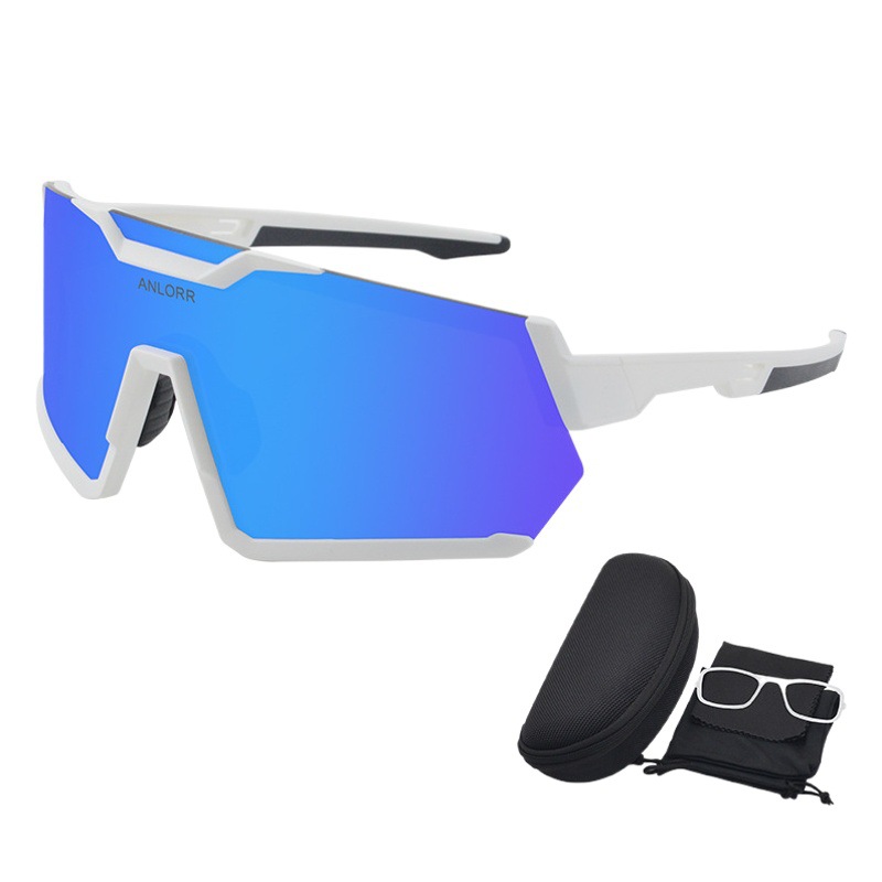 Anlorr Marathon Cycling Glasses Mountain Bike Tourism Sunglasses Roller Skating Downhill Windproof Glasses Running # 9056