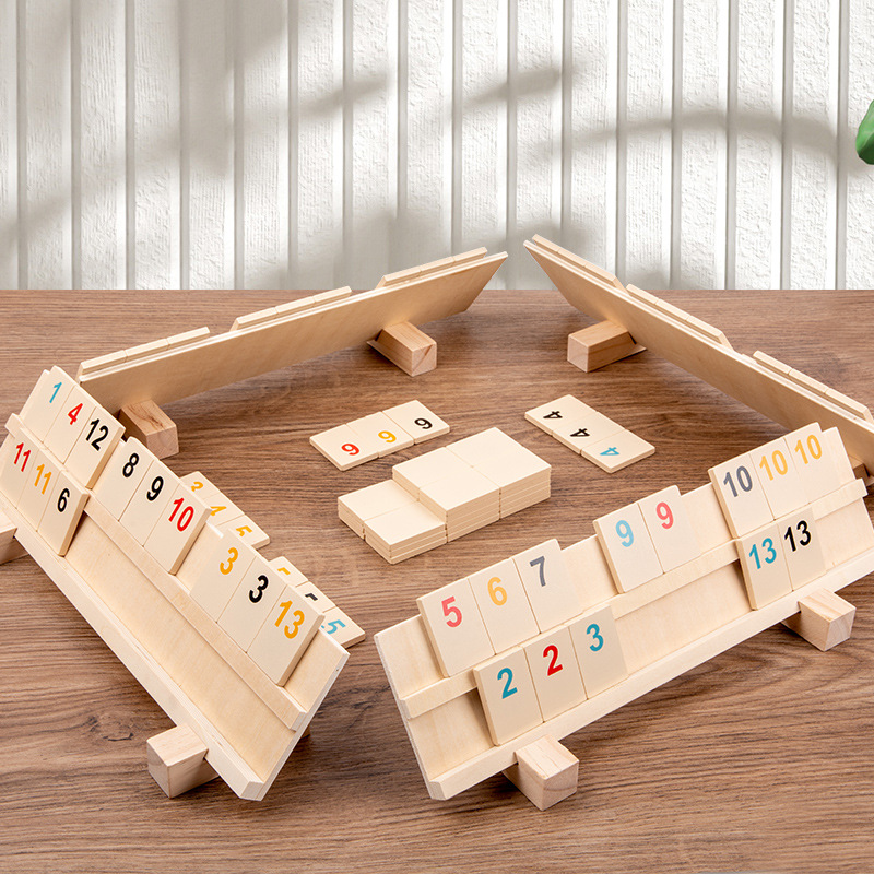 Wooden Children's Toys Digital Game Card Parent-Child Board Games Early Education Educational Thinking Training Desktop Toys