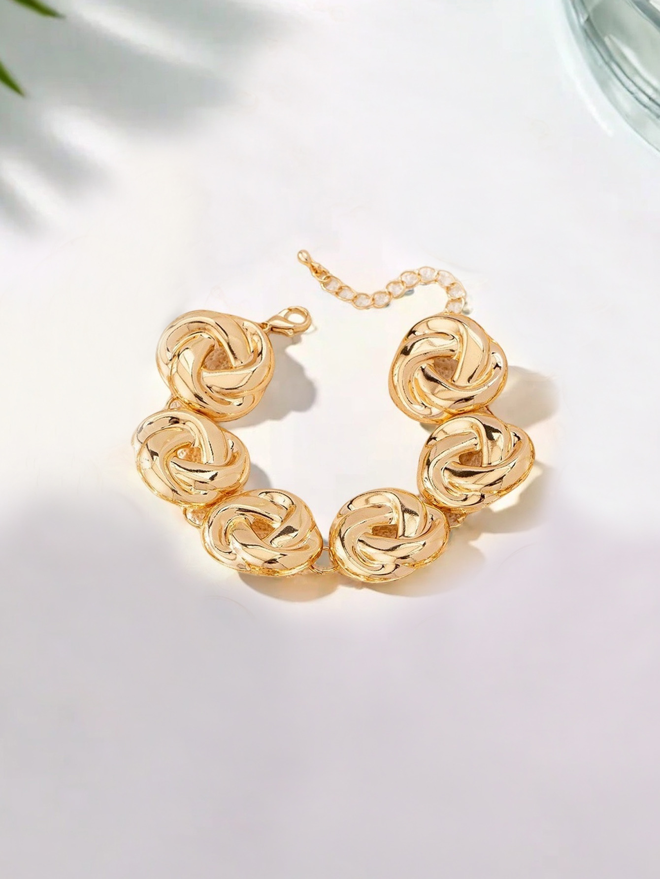 Picture of European and American Cross-border Source Retro Fashion Knot Geometric Necklace Bracelet Earrings Wrap Style Jewelry Niche Ladies
