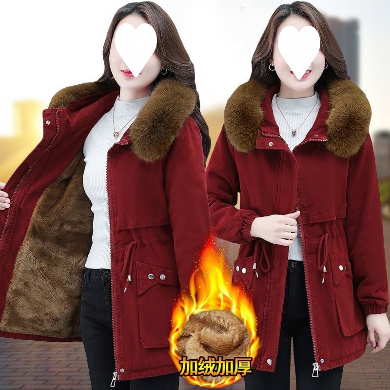 Women's Short Cotton Coat for Winter 2025, New Korean Style, Loose Fit, Fleece-Lined Cotton Jacket, Lamb Wool Cotton Padded Thickened Outerwear