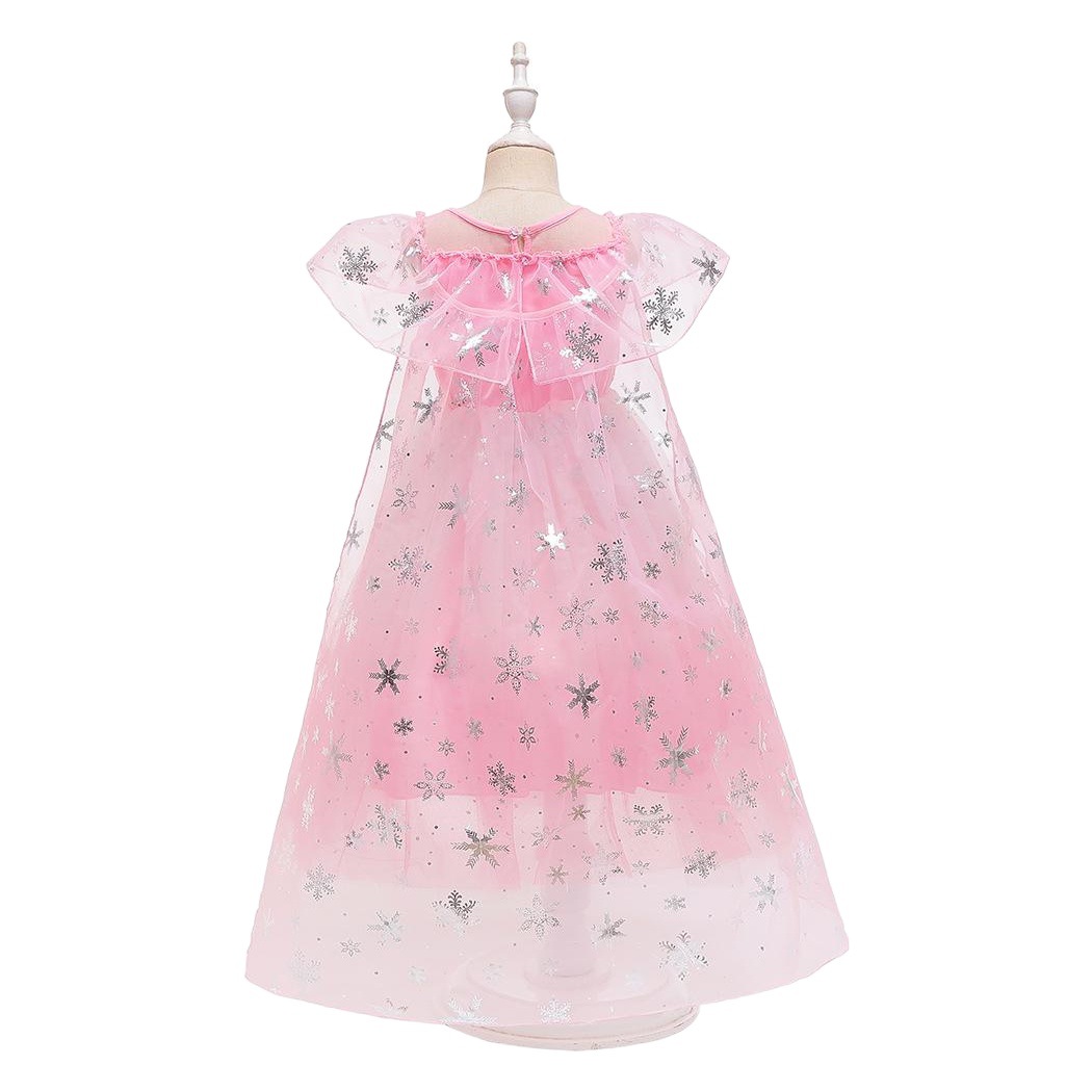 Girl's Dress Summer 2024 New Ins Style Princess Aisha Short-sleeved Cute Children's Frozen Dress